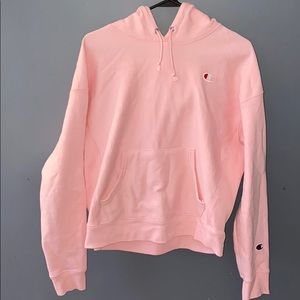 Pink Champion Reverse Weave Hoodie